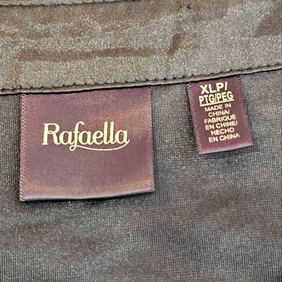 Rafaella Womens Black Crushed Velvet Textured Pattern with Long Sleeve Tunic XLP - Picture 5 of 7